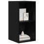Armario de TV Roble negro 37 x 37 x 72 cm Madera contrachapada