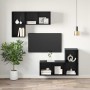 Armario de TV Roble negro 37 x 37 x 72 cm Madera contrachapada