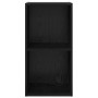 Armario de TV Roble negro 37 x 37 x 72 cm Madera contrachapada