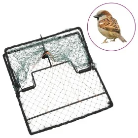 Trampa para pájaros acero verde 34x32 cm de vidaXL, Trampas para control de plagas - Ref: Foro24-155268, Precio: 20,22 €, Des...