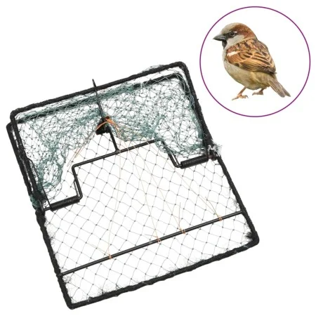 Trampa para pájaros acero verde 34x32 cm de vidaXL, Trampas para control de plagas - Ref: Foro24-155268, Precio: 20,22 €, Des...