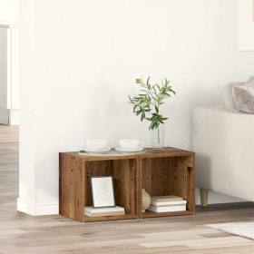 Conjunto de mueble de TV 2 pcs Madera Vieja 37 x 35 x 37,5 cm en Muebles TV | Comprar online en Foro24
