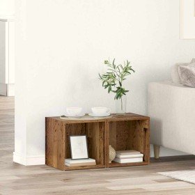 Conjunto de mueble de TV 2 pcs Madera Vieja 37 x 35 x 37,5 cm en Muebles TV | Comprar online en Foro24