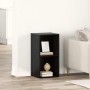 Gabinete de TV Roble negro Madera contrachapada