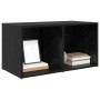 Gabinete de TV Roble negro Madera contrachapada
