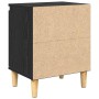 Armario de Noche Roble negro 40 x 30 x 50 cm