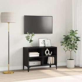Gabinete de TV Negro 69.5 x 30 x 50 cm Madera contrachapada