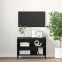 Gabinete de TV Negro 69.5 x 30 x 50 cm Madera contrachapada