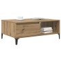 Mesa de Café Roble artisan 90 x 60 x 35 cm Madera contrachapada
