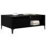 Mesa de Café Roble negro 90 x 60 x 35 cm Madera contrachapada