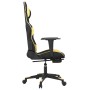 Gaming-Stuhl mit Fußstütze aus schwarzem, goldenem Kunstleder von vidaXL, Gaming-Stühle - Ref: Foro24-3143766, Preis: 124,70 ...