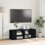 Mueble para TV Montado en la Pared Roble negro 102 x 35 x 35 cm