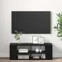 Mueble para TV Montado en la Pared Roble negro 102 x 35 x 35 cm