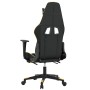 Gaming-Stuhl mit Fußstütze aus schwarzem, goldenem Kunstleder von vidaXL, Gaming-Stühle - Ref: Foro24-3143766, Preis: 124,70 ...