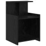 Armario de Noche 2 pcs Roble negro 40 x 35 x 60 cm