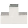 Conectores de postes en T 4 uds metal galvanizado 101x101 mm