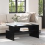 Mesa de Café Roble negro 90 x 55 x 42.5 cm Madera contrachapada