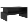 Mesa de Café Roble negro 90 x 55 x 42.5 cm Madera contrachapada