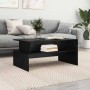 Mesa de Café Roble negro 90 x 55 x 42.5 cm Madera contrachapada