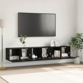 Conjunto de mueble de TV 3 pcs Negro 60 x 30 x 30 cm en Muebles TV | Comprar online en Foro24