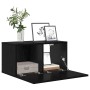 Gabinete de TV 3 pcs Negro 60 x 30 x 30 cm Madera contrachapada