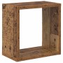 Estantes de pared 2 pcs Madera vieja 26 x 15 x 26 cm
