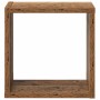 Estantes de pared 2 pcs Madera vieja 26 x 15 x 26 cm
