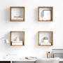 Estantes de pared 4 pcs Madera vieja 26 x 15 x 26 cm