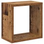 Estantes de pared 4 pcs Madera vieja 26 x 15 x 26 cm