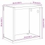 Estantes de pared 4 pcs Madera vieja 26 x 15 x 26 cm