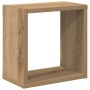 Estantes de pared 4 pcs Roble artesanal 26 x 15 x 26 cm