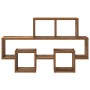 Estante de pared con estante Madera vieja 82 x 15 x 51 cm