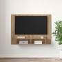 Mueble de TV de Pared Roble artisan 120 x 23.5 x 90 cm