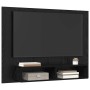 Mueble de TV de Pared Roble negro 120 x 23.5 x 90 cm