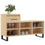 Mueble zapatero madera contrachapada roble Sonoma 102x36x60 cm de vidaXL, Zapateros y organizadores de calzado - Ref: Foro24-...