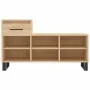 Mueble zapatero madera contrachapada roble Sonoma 102x36x60 cm de vidaXL, Zapateros y organizadores de calzado - Ref: Foro24-...