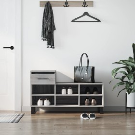 Sonoma gray plywood shoe cabinet 102x36x60 cm by vidaXL, Shoe racks and shoe organizers - Ref: Foro24-831378, Price: 68,74 €,...