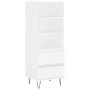 Tall white plywood sideboard 40x36x110 cm by vidaXL, Sideboards - Ref: Foro24-831508, Price: 63,60 €, Discount: %