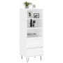 Aparador alto madera contrachapada blanco 40x36x110 cm de vidaXL, Aparadores - Ref: Foro24-831508, Precio: 64,30 €, Descuento: %
