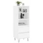 Hohes weißes Sperrholz-Sideboard 40x36x110 cm von vidaXL, Sideboards - Ref: Foro24-831508, Preis: 63,60 €, Rabatt: %