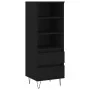 Aparador alto madera contrachapada negro 40x36x110 cm de vidaXL, Aparadores - Ref: Foro24-831509, Precio: 69,85 €, Descuento: %