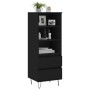 Aparador alto madera contrachapada negro 40x36x110 cm de vidaXL, Aparadores - Ref: Foro24-831509, Precio: 72,82 €, Descuento: %