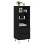 Aparador alto madera contrachapada negro 40x36x110 cm de vidaXL, Aparadores - Ref: Foro24-831509, Precio: 69,85 €, Descuento: %