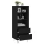 Aparador alto madera contrachapada negro 40x36x110 cm de vidaXL, Aparadores - Ref: Foro24-831509, Precio: 69,85 €, Descuento: %