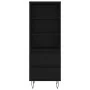 Aparador alto madera contrachapada negro 40x36x110 cm de vidaXL, Aparadores - Ref: Foro24-831509, Precio: 69,85 €, Descuento: %