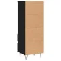 Hoher Schrank aus schwarzem Sperrholz 40x36x110 cm von vidaXL, Sideboards - Ref: Foro24-831509, Preis: 69,85 €, Rabatt: %
