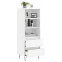 Hochglänzendes Sideboard aus weißem Sperrholz, 40 x 36 x 110 cm von vidaXL, Sideboards - Ref: Foro24-831510, Preis: 67,32 €, ...