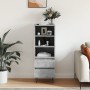 Aparador alto madera contrachapada gris hormigón 40x36x110 cm de vidaXL, Aparadores - Ref: Foro24-831512, Precio: 64,30 €, De...