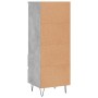 Aparador alto madera contrachapada gris hormigón 40x36x110 cm de vidaXL, Aparadores - Ref: Foro24-831512, Precio: 64,30 €, De...