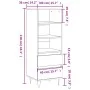 Concrete gray plywood tall sideboard 40x36x110 cm by vidaXL, Sideboards - Ref: Foro24-831512, Price: 61,77 €, Discount: %